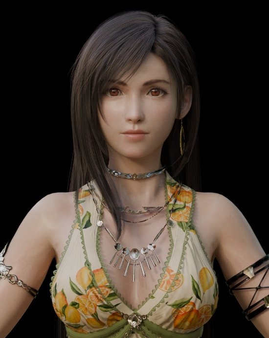 FF7蒂法全新3D模型欣賞：換上新發(fā)型的蒂法你愛嗎