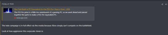 IGN被批煽動(dòng)仇恨：故意推薦與PS5 Pro相當(dāng)?shù)腜C配置