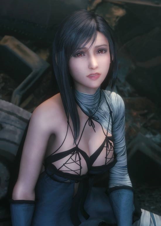 《FF7》蒂法絕色飯制美圖：白發(fā)、膠衣、泳裝任君賞